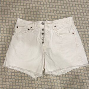 AGOLDE Parker Long Short in Panna Cotta